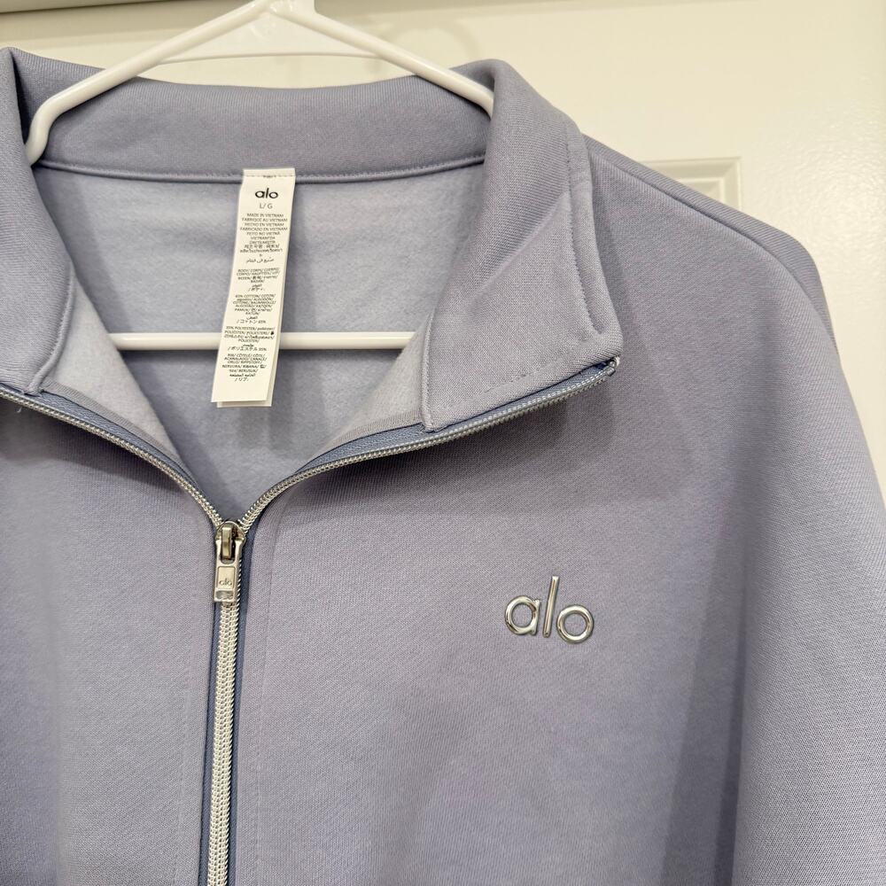 NWT Alo Accolade 1/4 Zip Pullover in Winter Frost Unisex Size Large - Picture 7 of 10